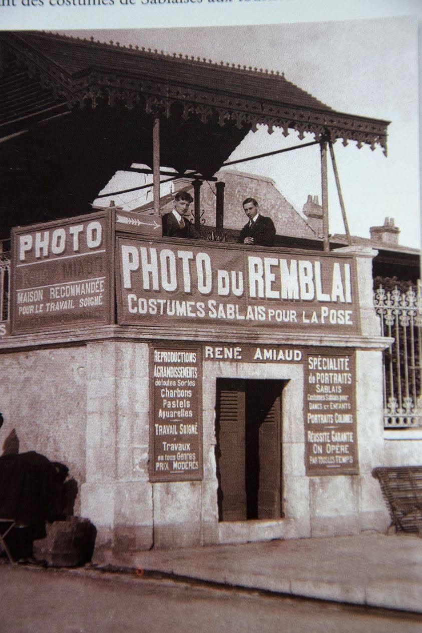 L’atelier de René Amiaud sur le Remblai